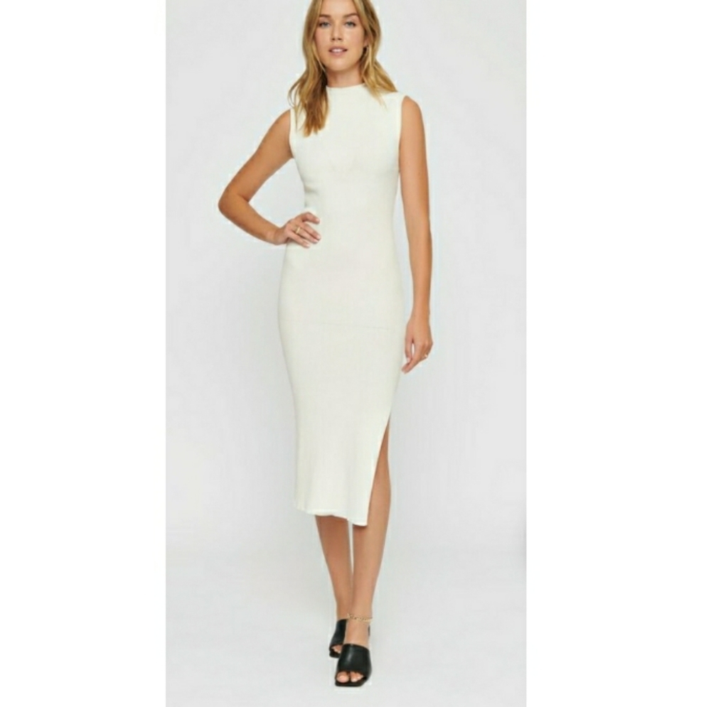 Long Funnel Neck Sweater Dress